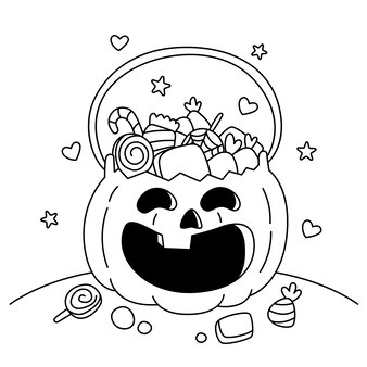 Page halloween coloring pages online vectors illustrations for free download