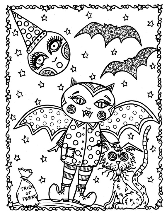 Buy pages halloween instant downloads pictures to color and create adult coloring for all ages online in india