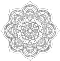 Online mandala coloring pages spiritual meditation