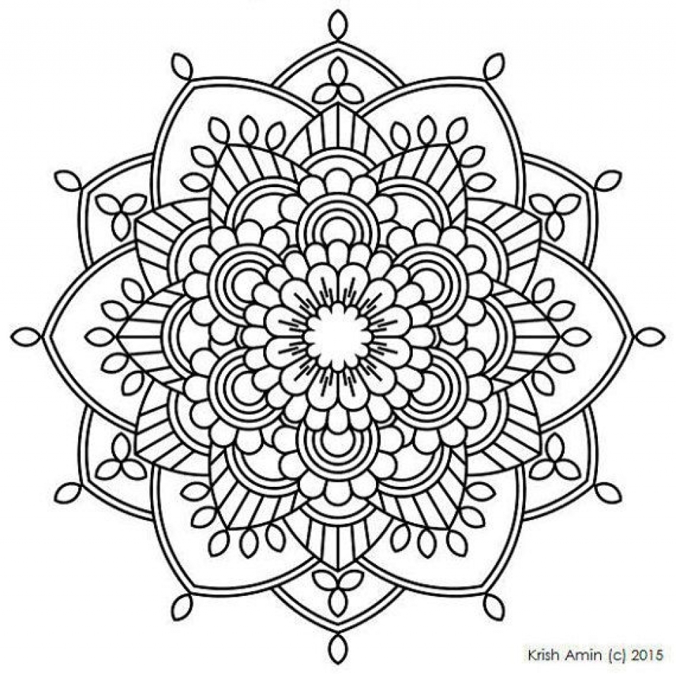 Get this printable mandala coloring pages for adults online