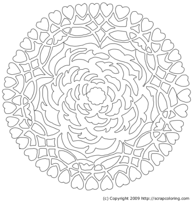 Mandala coloring page