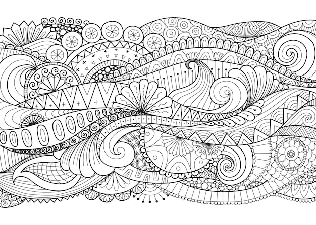 Page online mandala coloring vectors illustrations for free download