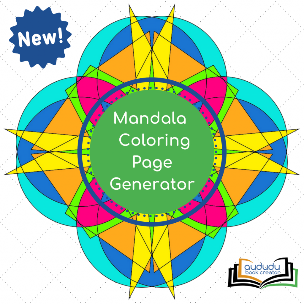 Mandala coloring page creator tool