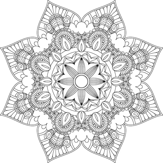 Buy mandala coloring pages adult coloring sheet printable coloring page grown up coloring printable art color anti