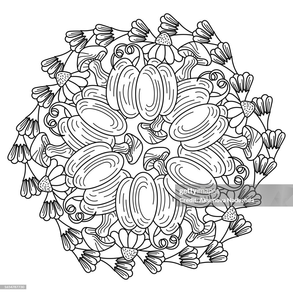 Autumn harvest beer fest mandala coloring book wall mural buy online at