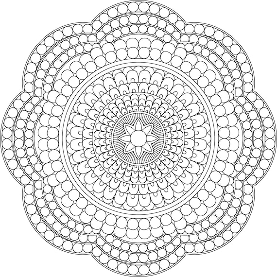 Buy mandala coloring sheet adult coloring sheet printable online in india