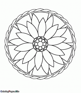 Mandala coloring pages for kids
