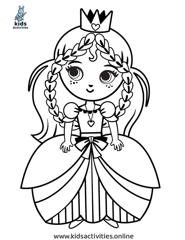 Cute princess coloring pages free printables â kids activities