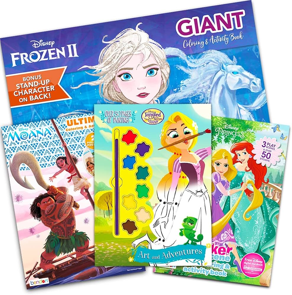 Disney princess coloring book super set