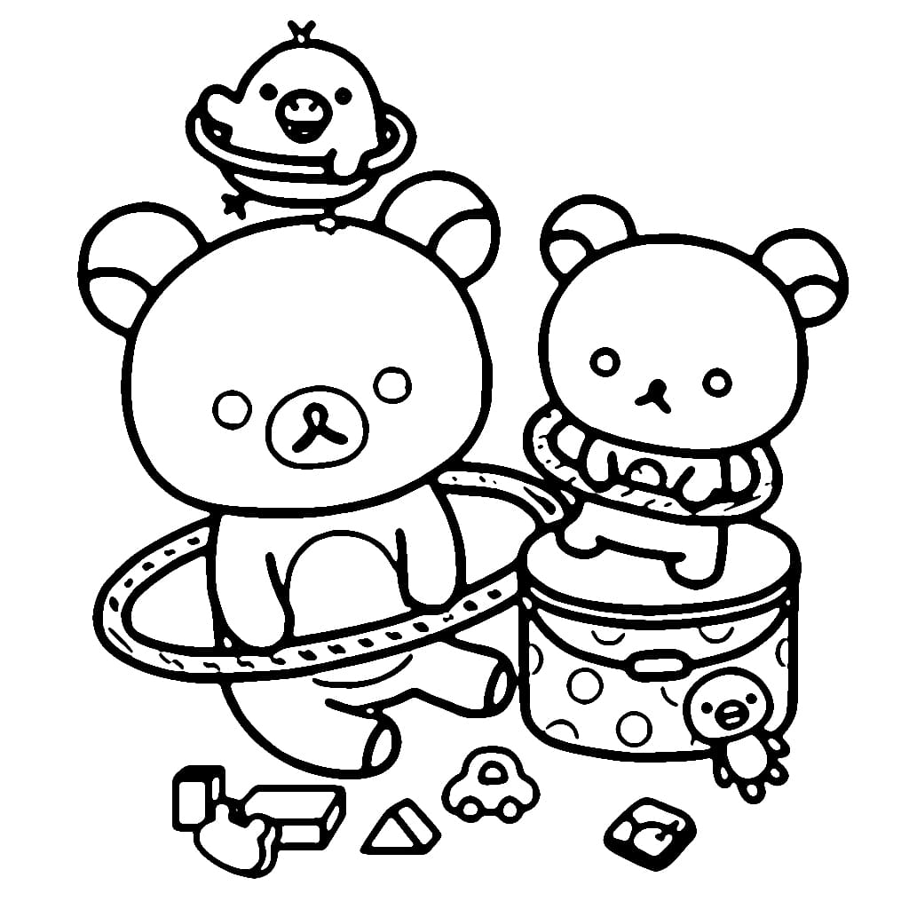 Rilakkuma to print coloring page