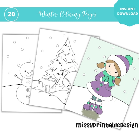 Buy winter coloring pages printable winter coloring pages for kids teens adults winter coloring pages online in india