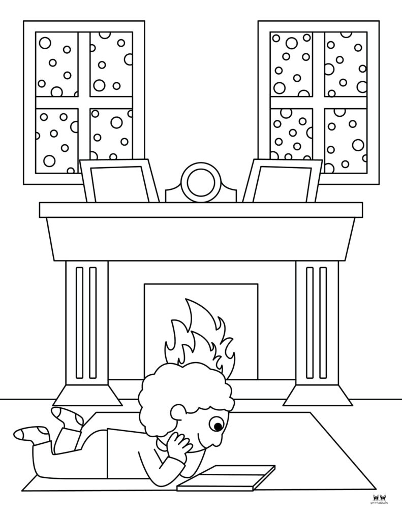 Winter coloring pages