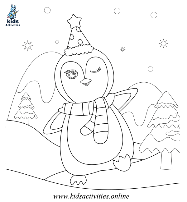 Free winter coloring pages for kids â kids activities