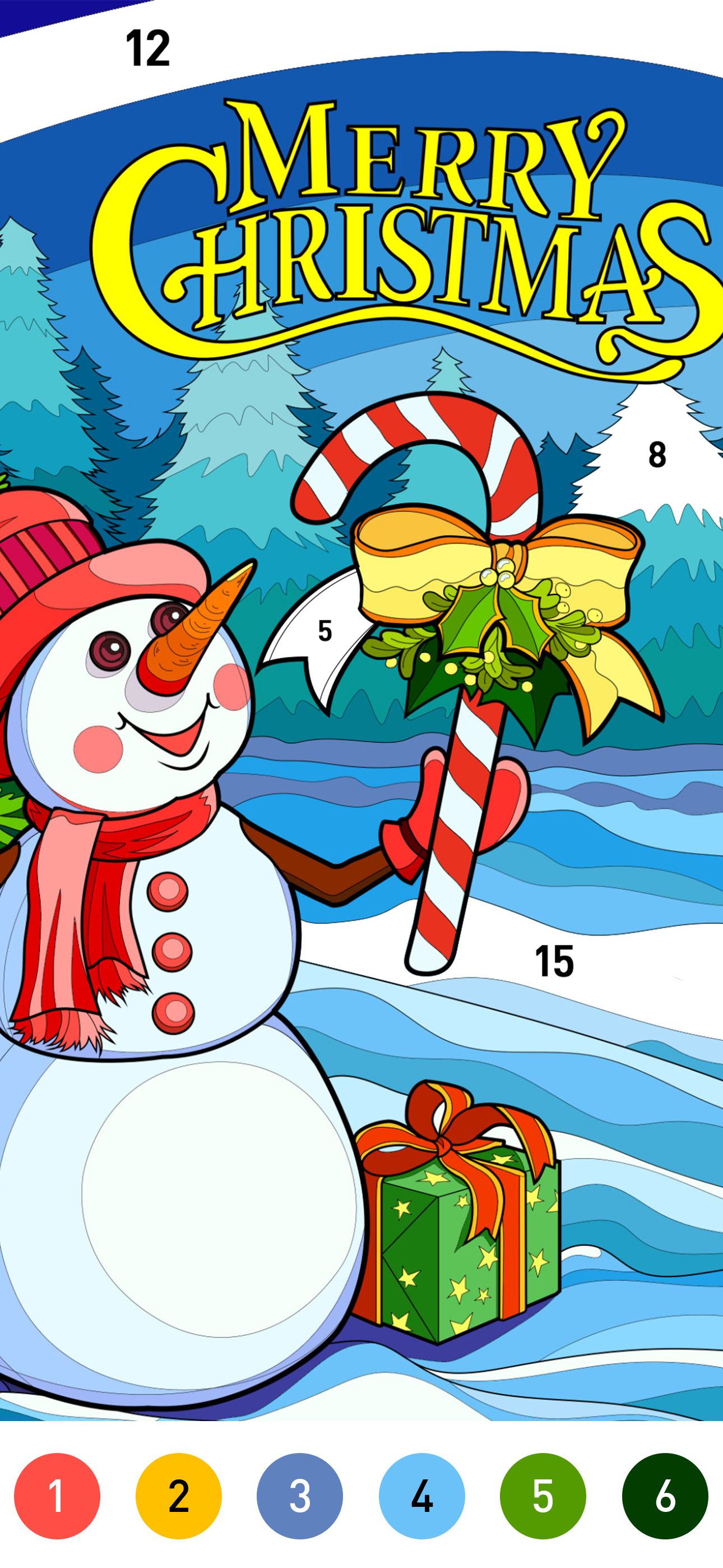 Play christmas winter coloring book online for free on pc mobile