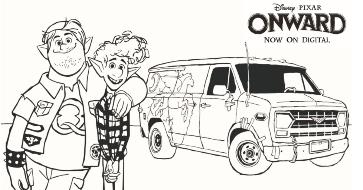 Onward barley ian and guinevere coloring page