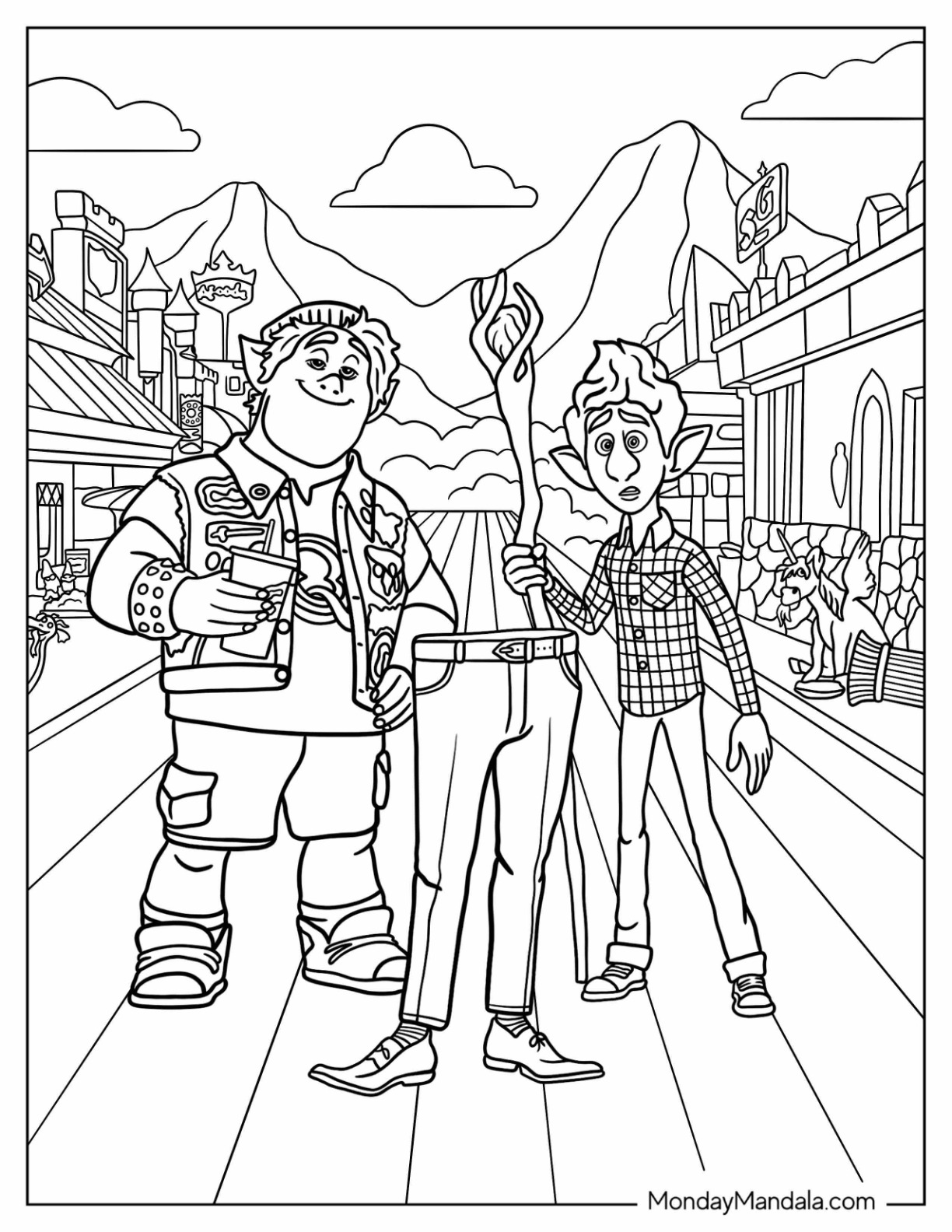 Pixar coloring pages free pdf printables