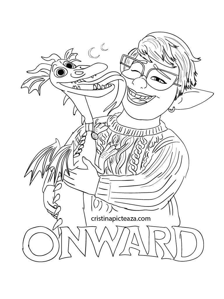 Onward coloring pages â cool coloring sheets from onward movie
