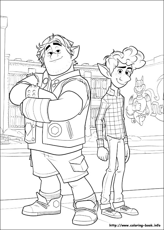 Onward coloring picture