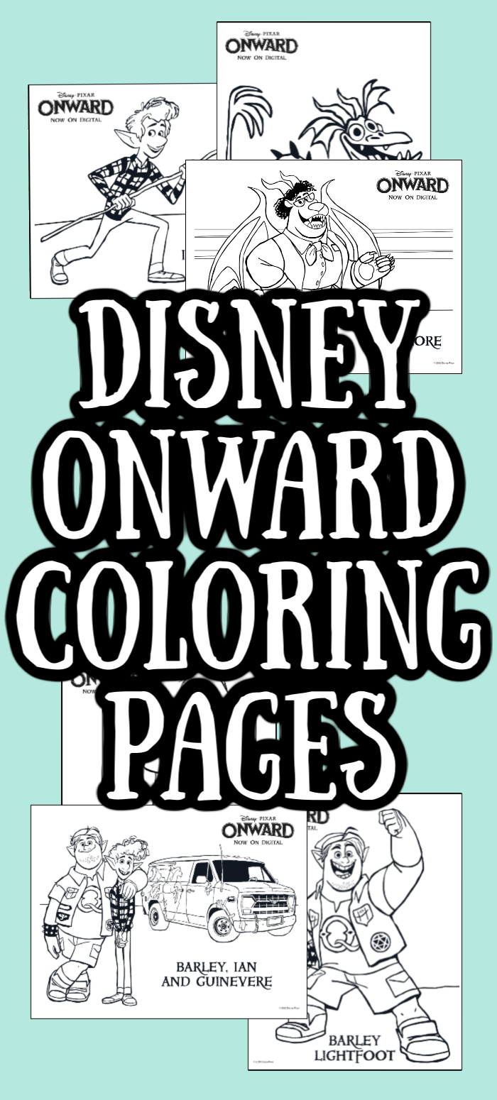 Onward disney coloring pages for kids
