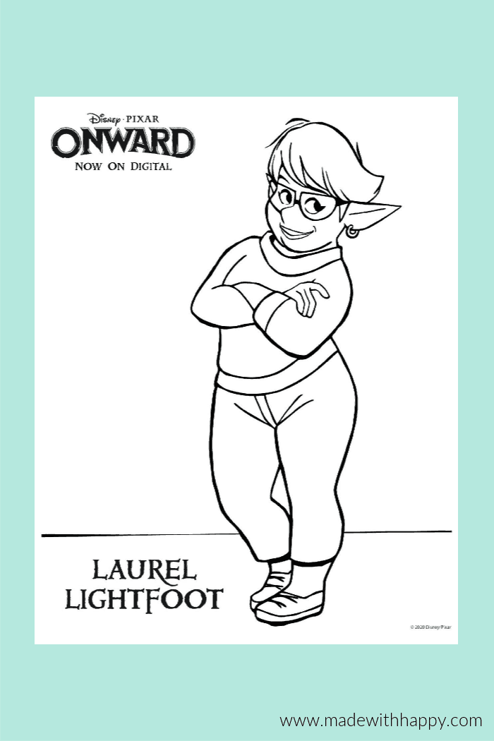 Onward disney coloring pages for kids