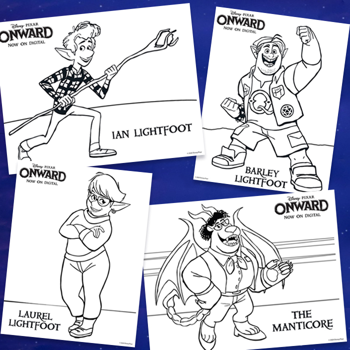 Free printables onward coloring pages and activity sheets â magic filled memories