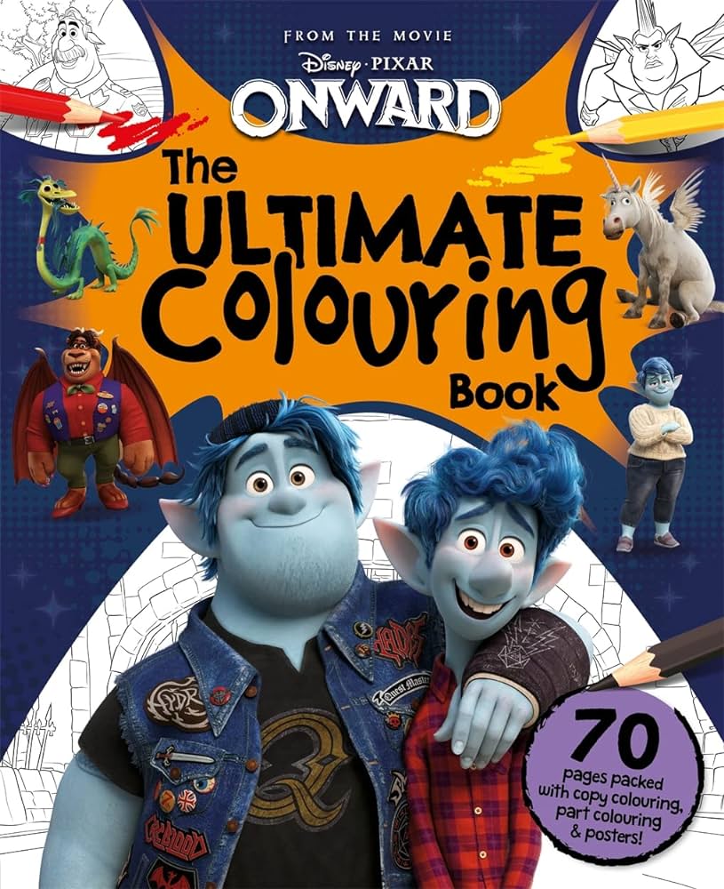 Disney pixar onward the ultimate louring book mammoth louring books igloo books