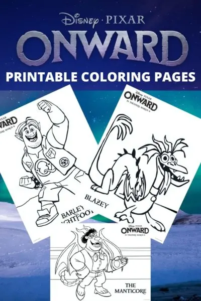 Disney pixar onward coloring pages printable free