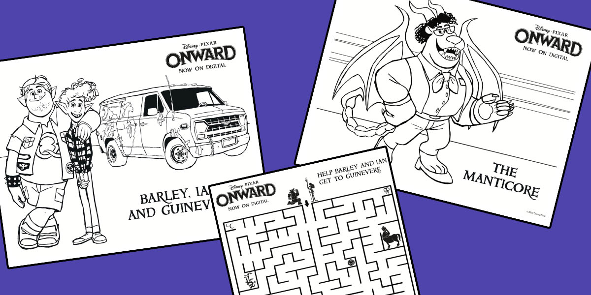 Download onward coloring and activity sheets â popcorner reviews