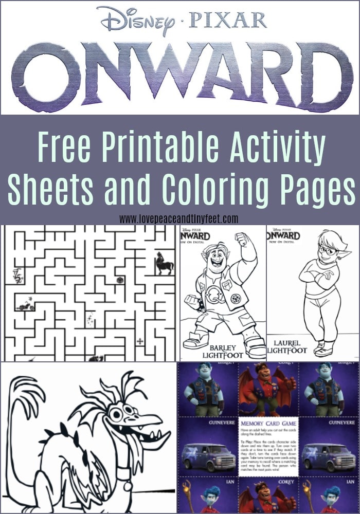 Free onward activity sheets and coloring pages