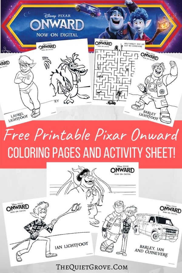 Free printable pixar onward coloring pages and activity sheets â the quiet grove