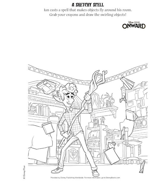How to make disney onward activity sheet online
