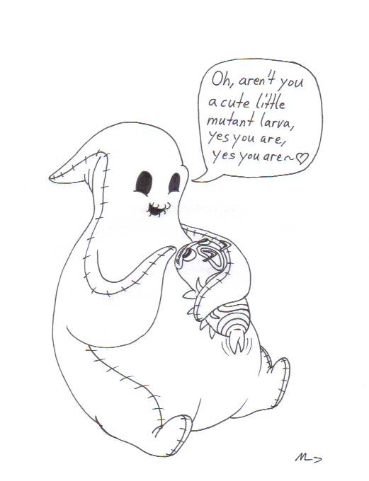 Oogie boogie and silkie by metalatias on