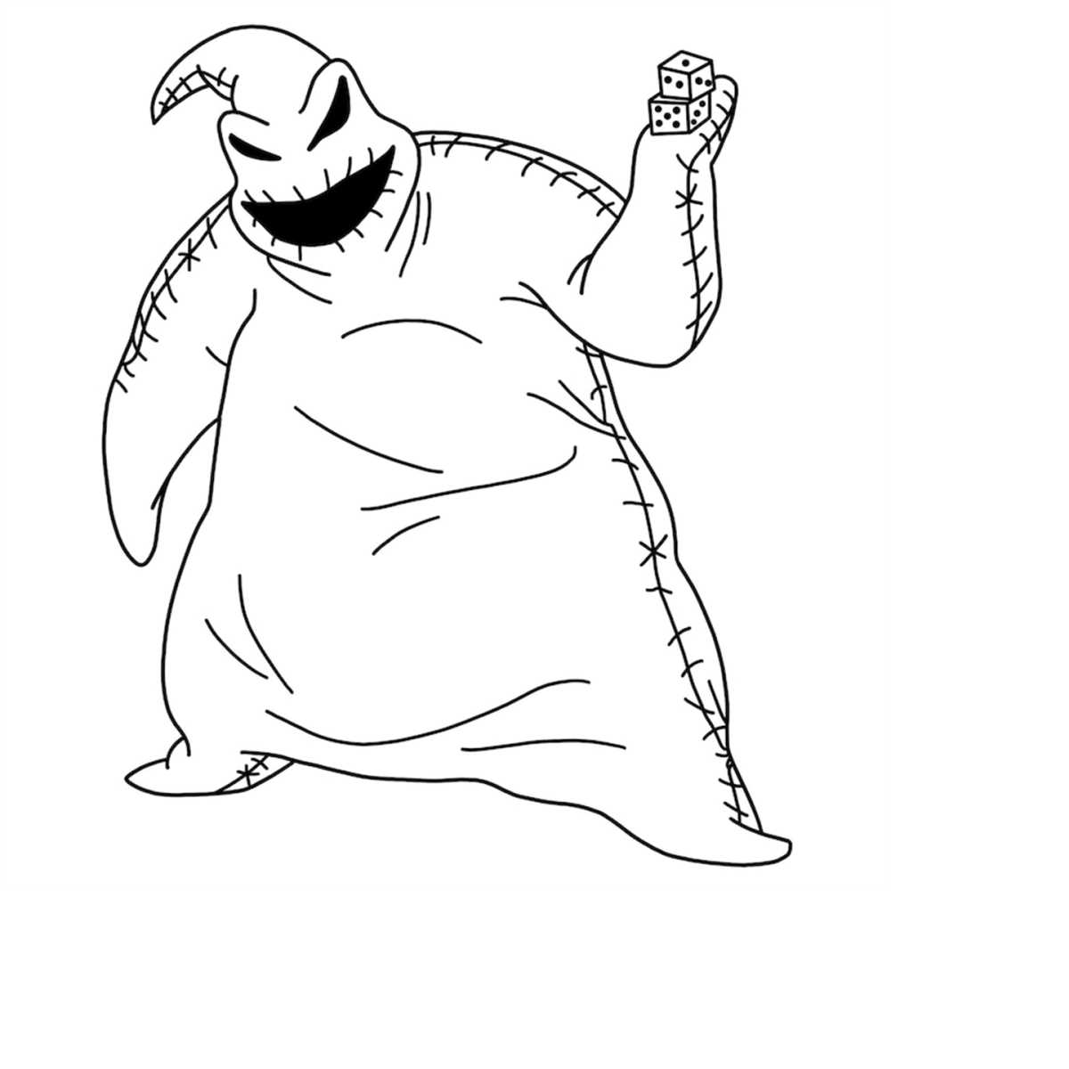 Oogie boogie with dice digital files the nightmare before c