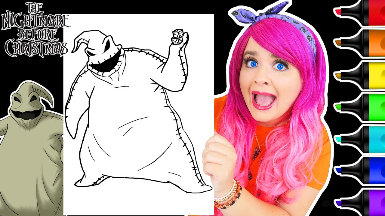 Coloring oogie boogie the nightare before christas coloring page ohuhu paint arkers