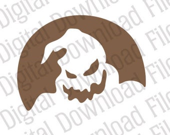 Vector stencil graphic dd oogie boogie digital download ai svg fully editable stencil vinyl ready nightmare christmas halloween