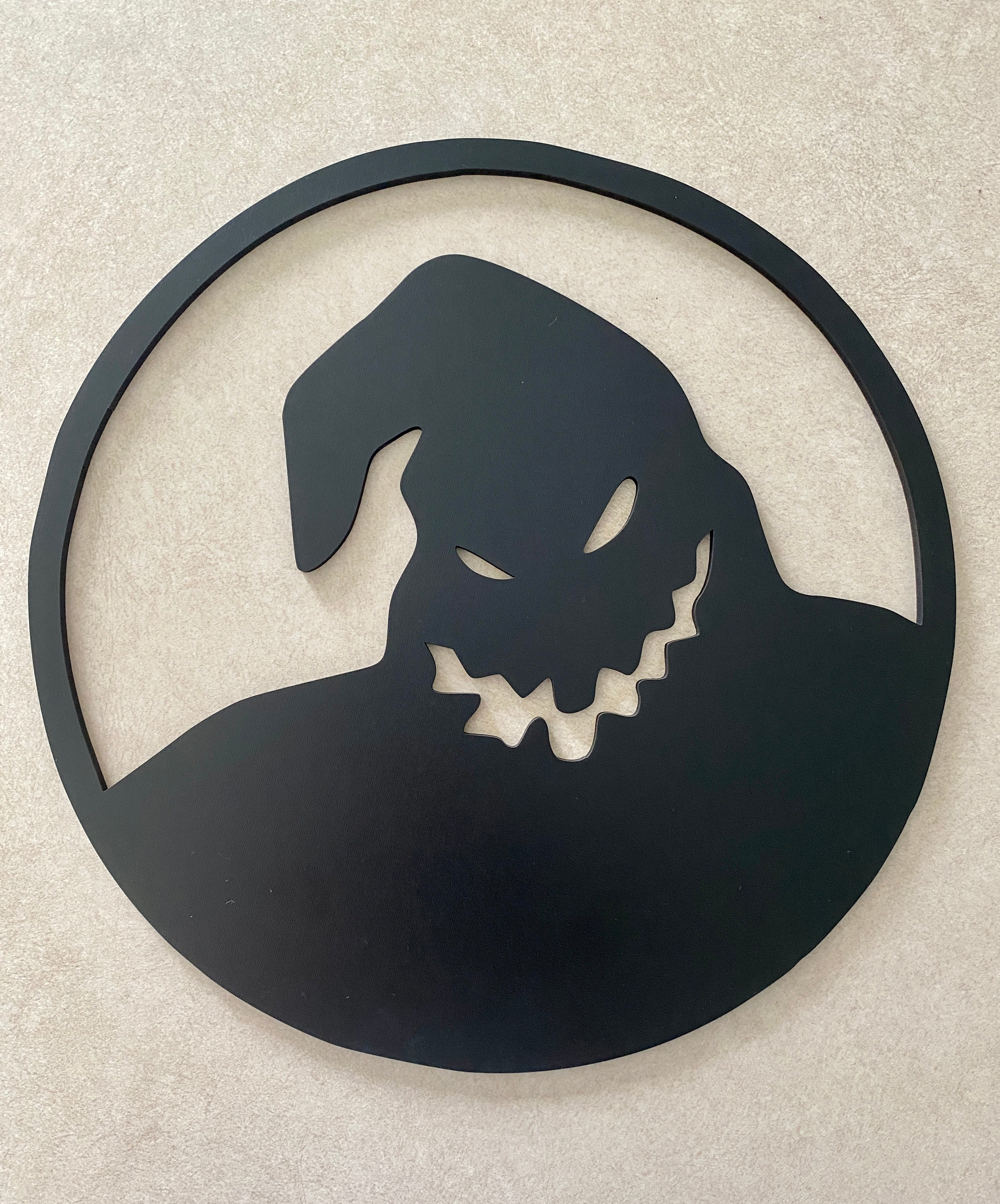Oogie boogie round cut out wall hanging â cutter and burns laserwork co