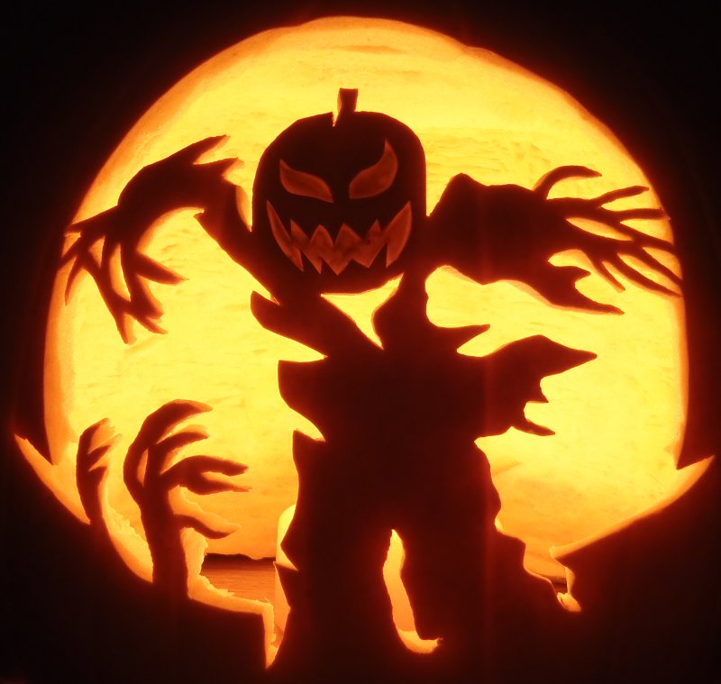 Spooky windy scarecrow by johwee on