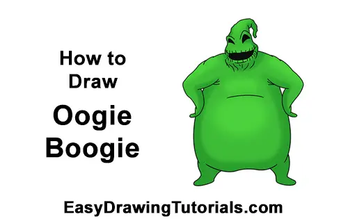 How to draw oogie boogie nightmare before christmas video step