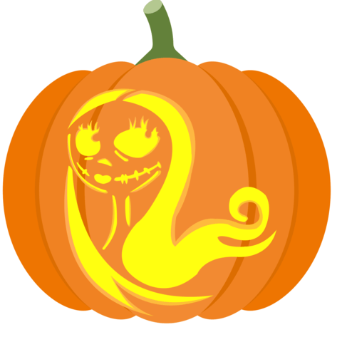 Sally from nightmare before christmas pumpkin stencil free printable papercraft templates