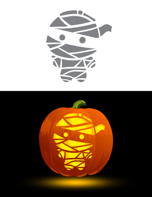 Free printable monster pumpkin stencils page