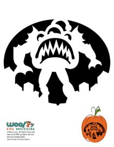 Monster pumpkin carving stencils woo jr kids activities childrens publishing