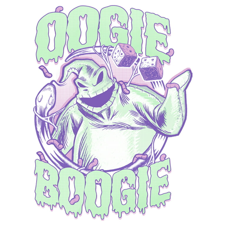 Mens the nightmare before christmas slimy oogie boogie graphic tee white small