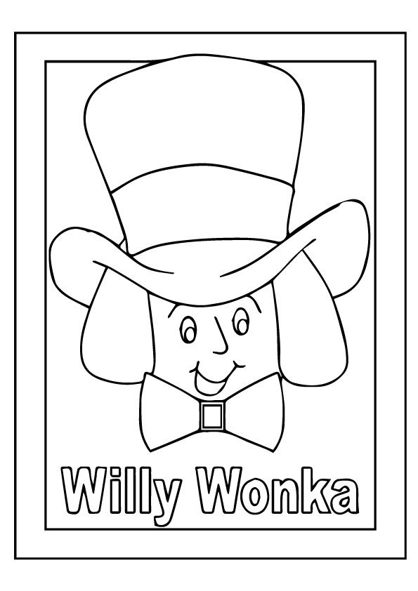 Coloring page charlie chocolate factory chocolate factory willy wonka