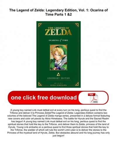 Read pdf the legend of zelda legendary edition vol ocarina of time parts amp
