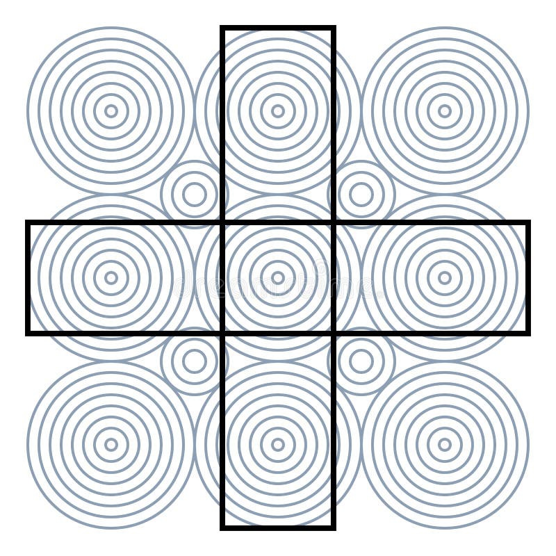 Optical illusion effect op art vector abstract background stock vector