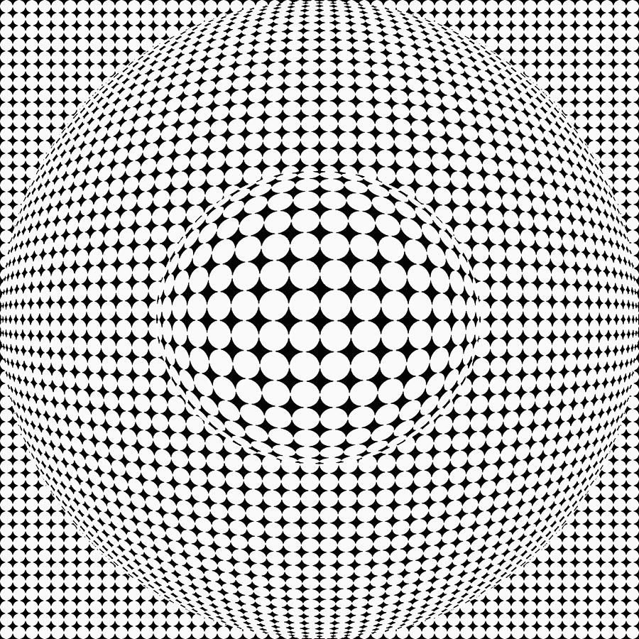 Optical illusion ball in ball digital art by sumit mehndiratta