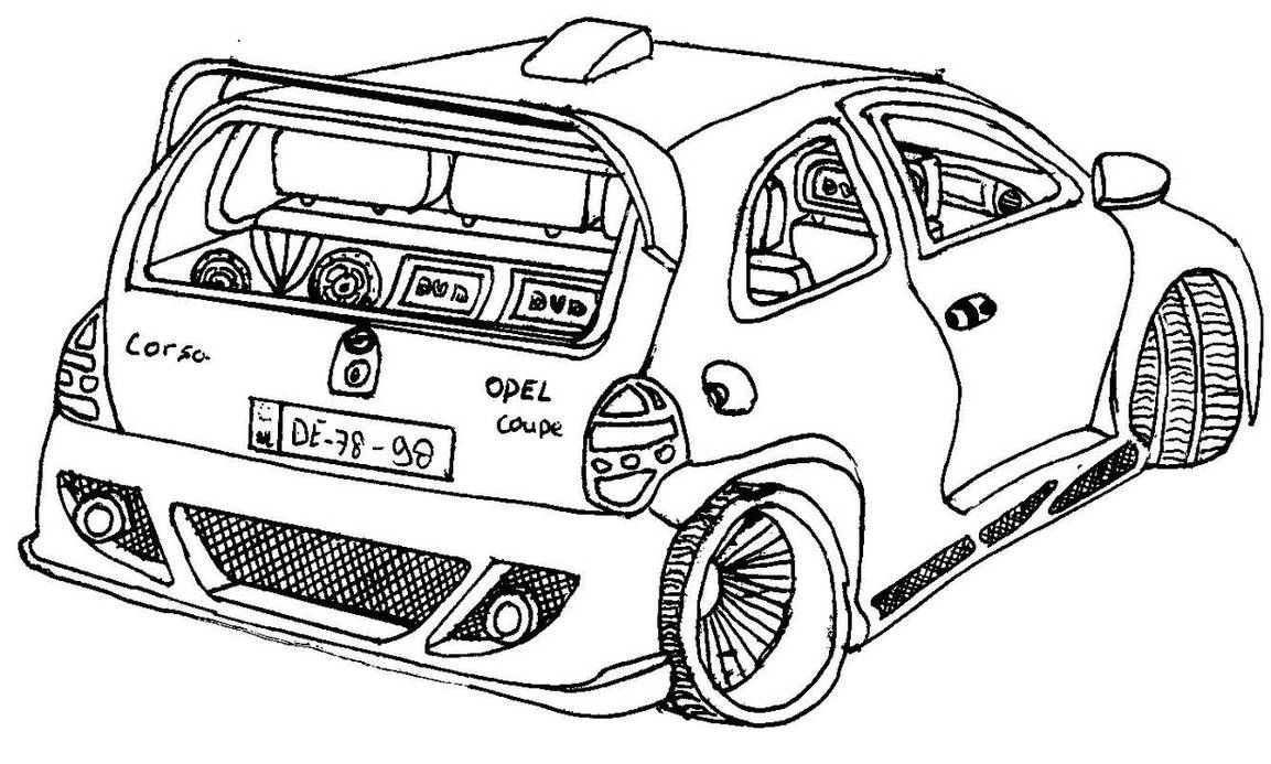 Opel corsa tuning back by apocalyp