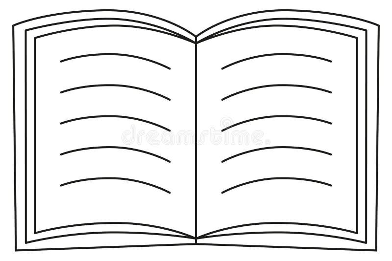School college university line art icon poster open book stock illustration