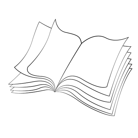 Book coloring cliparts stock vector and royalty free book coloring illustrations