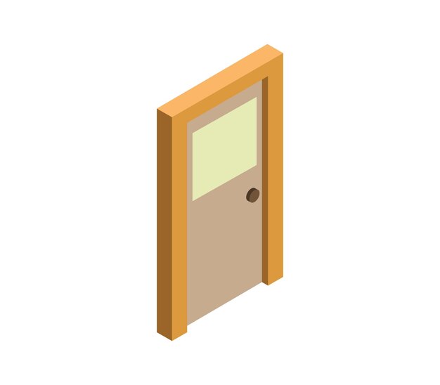Page doors isolated vectors illustrations for free download